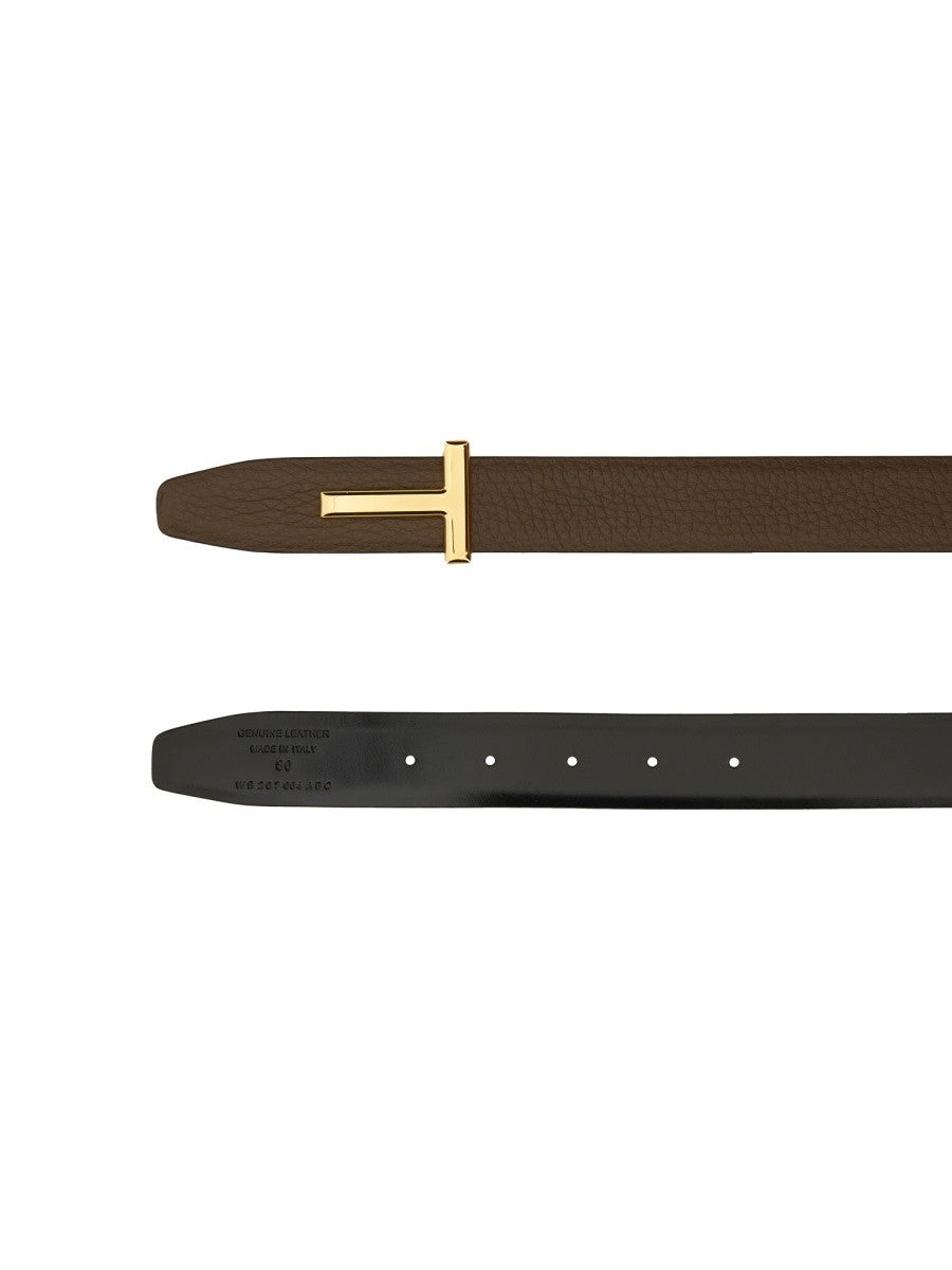Tom Ford REVERSIBLE "T LINE" BELT