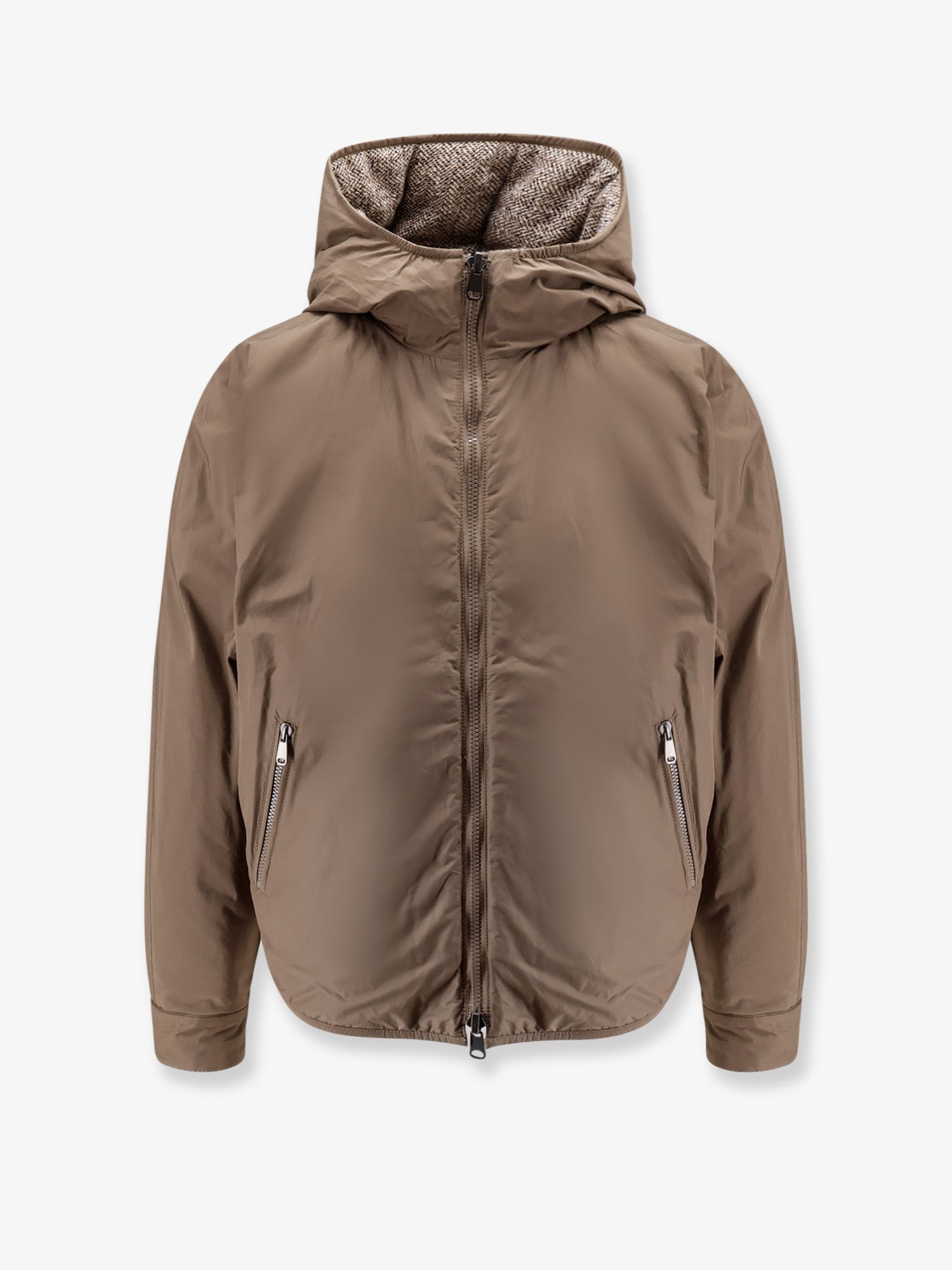 Brunello Cucinelli Reversible wool and silk down jacket