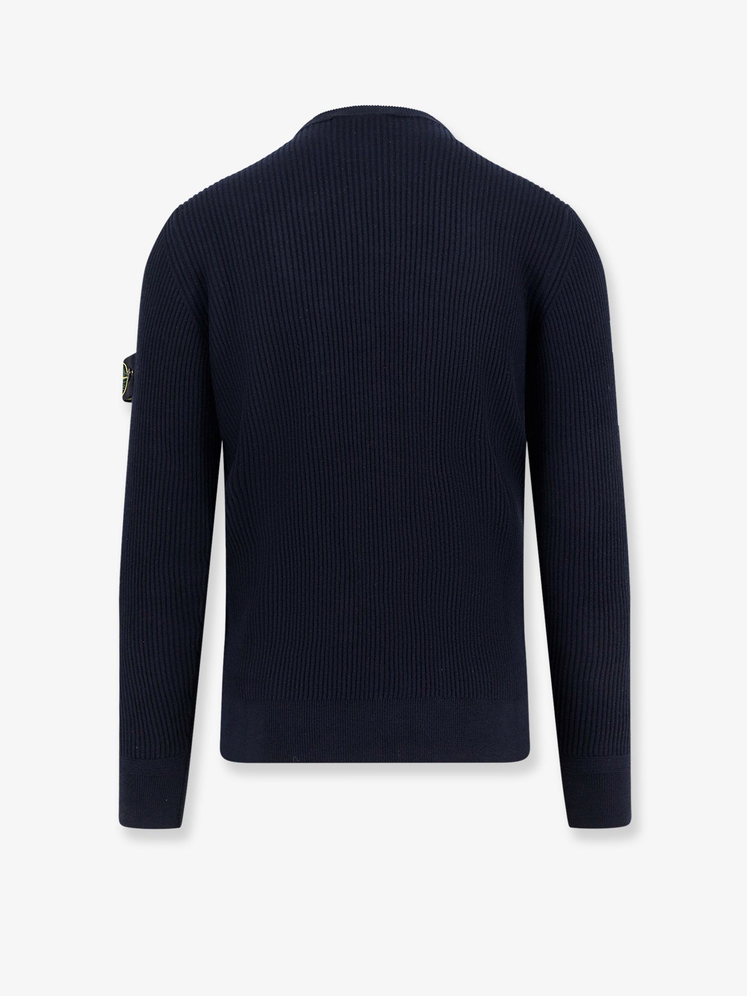 Stone Island Ribbed certified virgin wool sweater