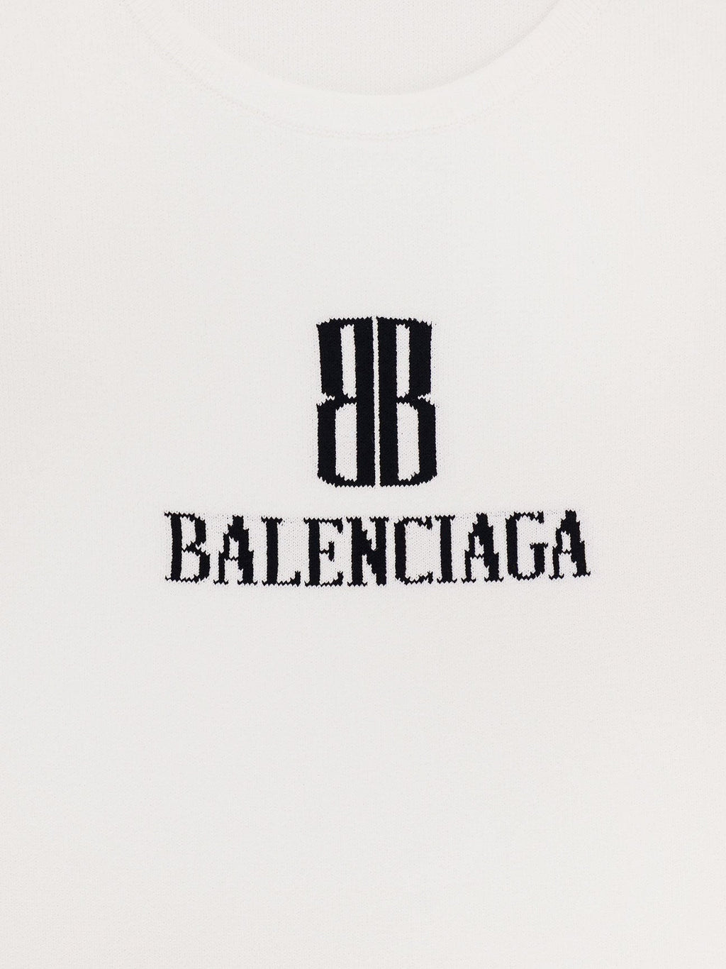 Balenciaga Ribbed viscose blend tank top