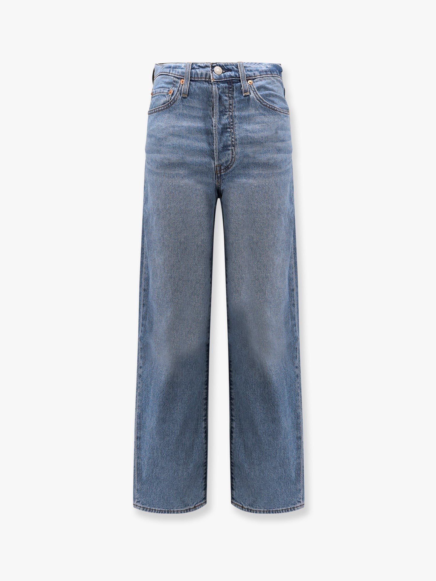 Levi's Ribcage proste dżinsy denimowe stretch do kostek