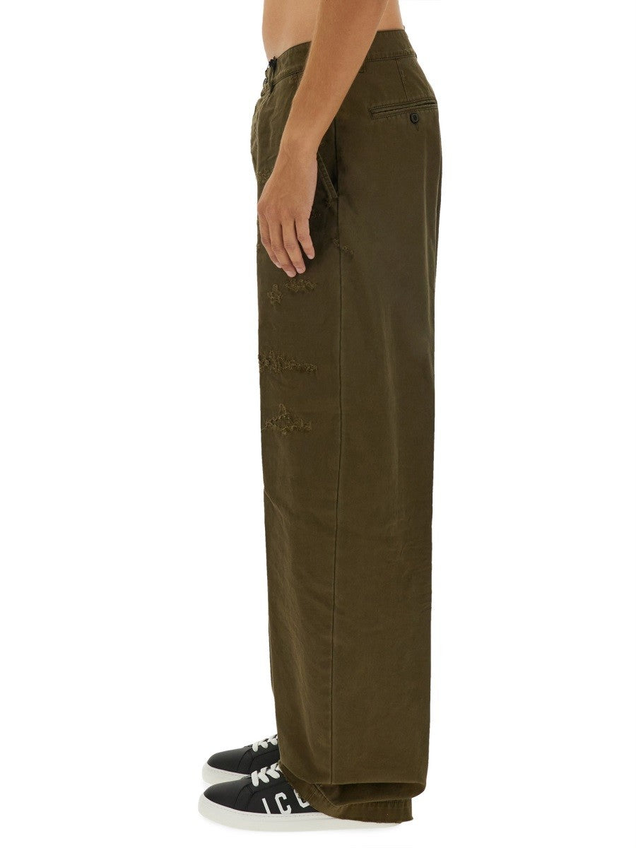 Dsquared2 RIPPED BIG CHINO PANTS