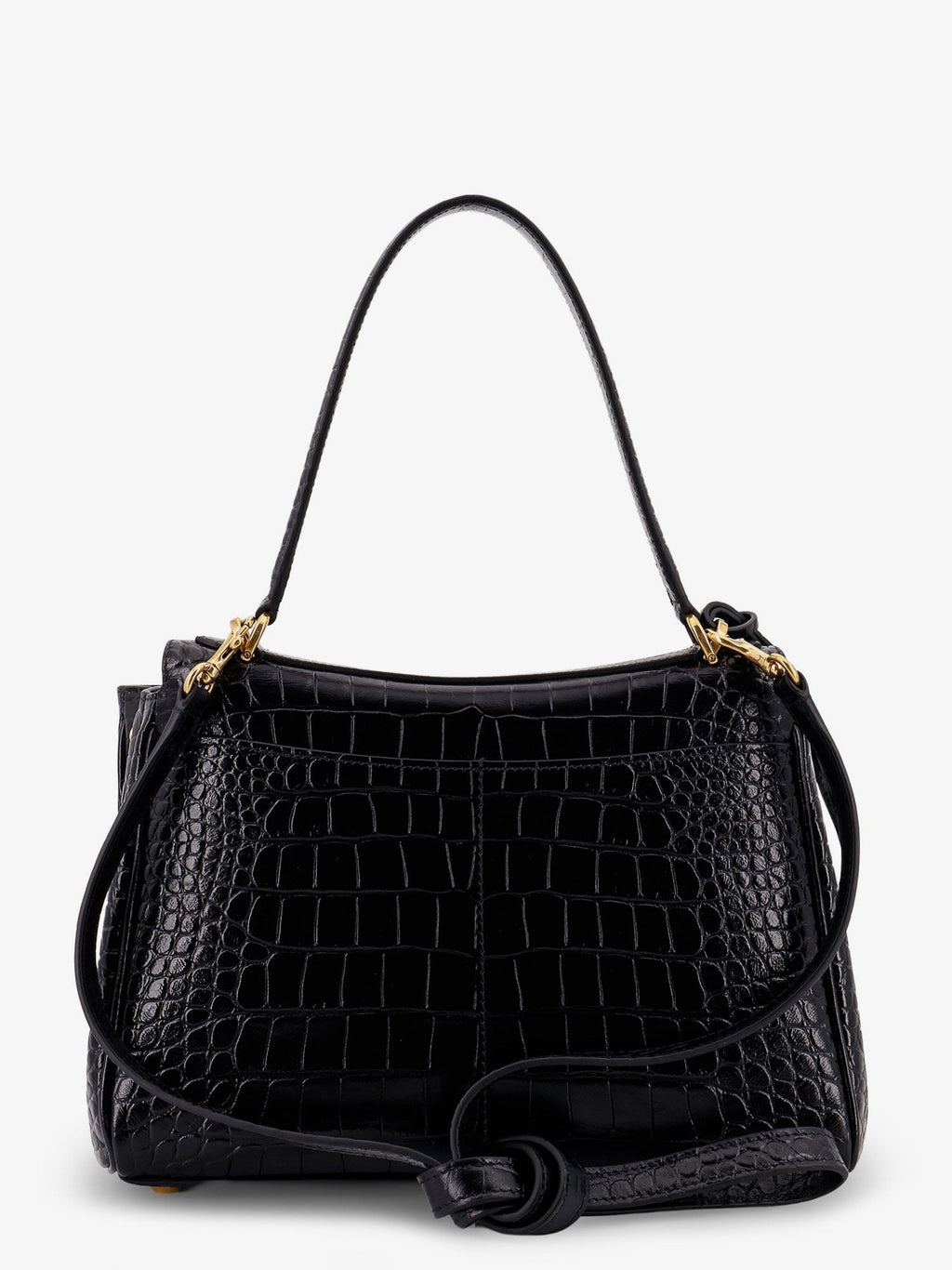 Balenciaga Rodeo skulderbag i skinn med krokodilleeffekt