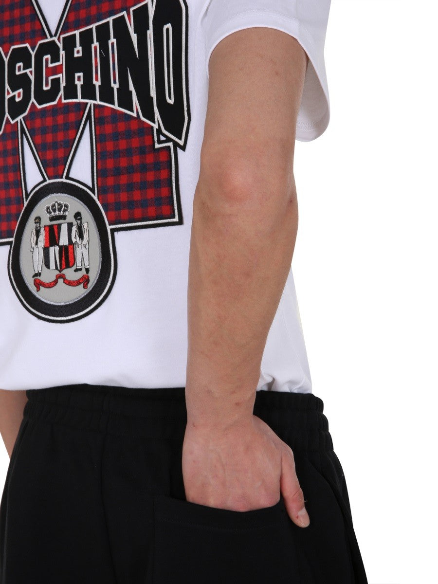 Moschino MARŠKINĖLIAI APVALIA APLINKA