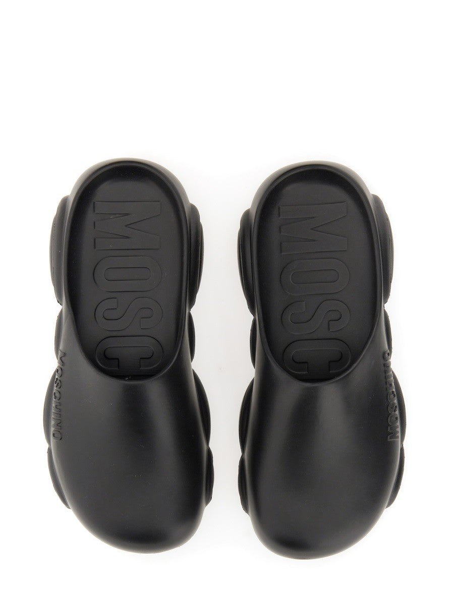Moschino RUBBER TEDDY SOLE MULES
