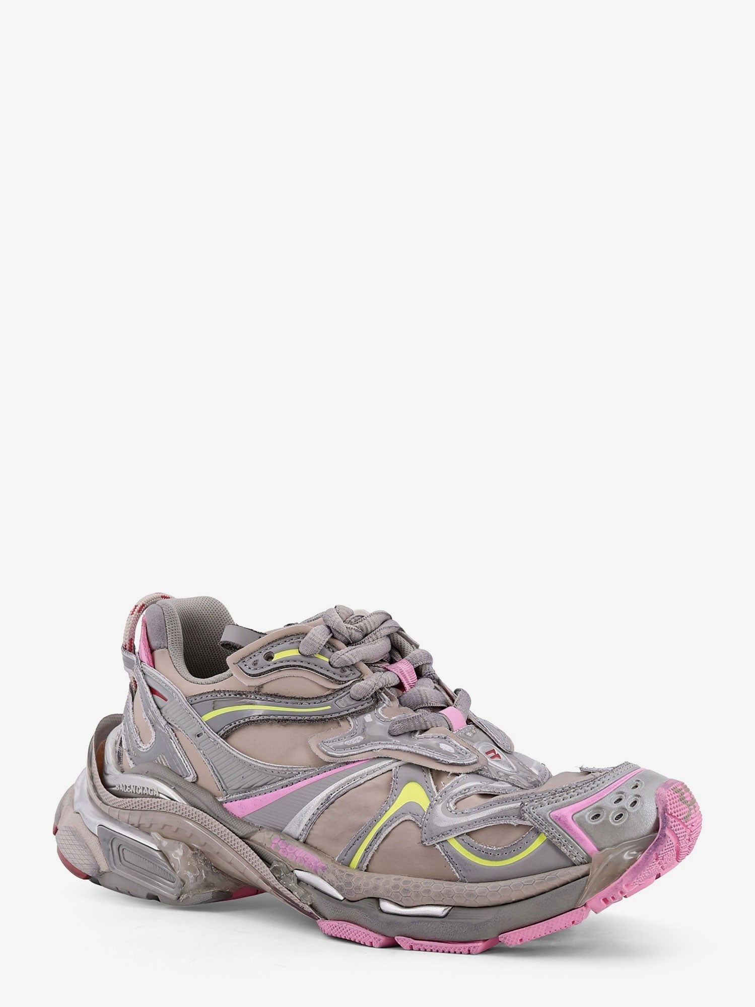 Balenciaga Runner 2 nylon low-top sneakers with leather inserts