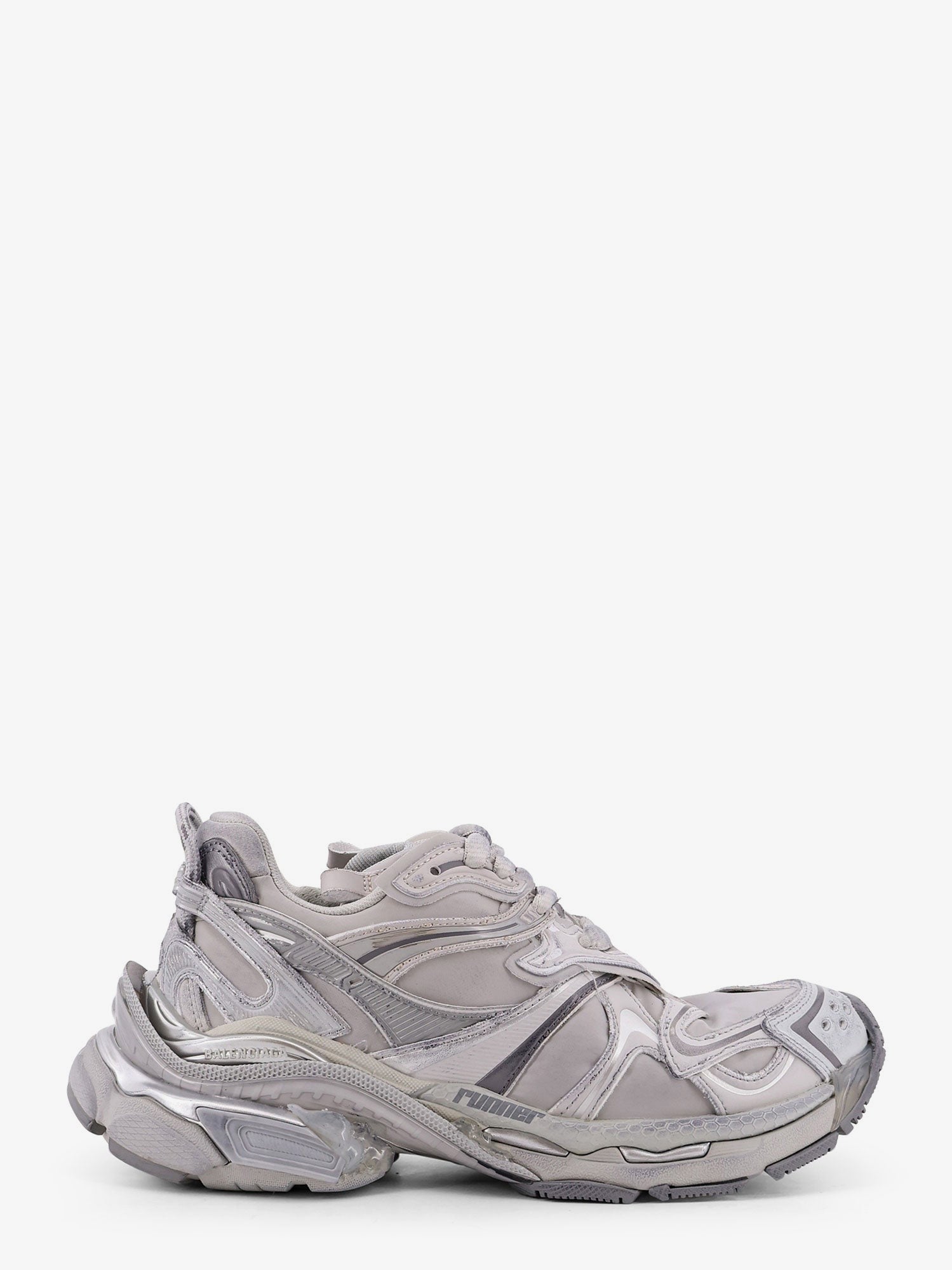 Balenciaga Runner 2 nylon low-top sneakers with leather inserts