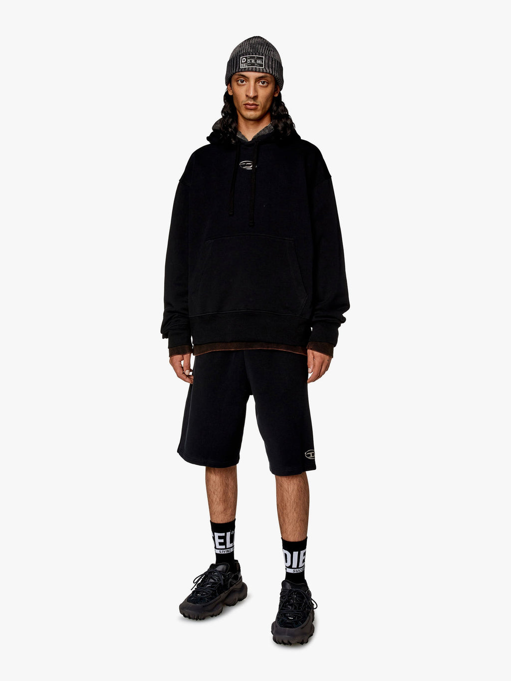 Diesel S-macs mikina z bio bavlny s předním logem