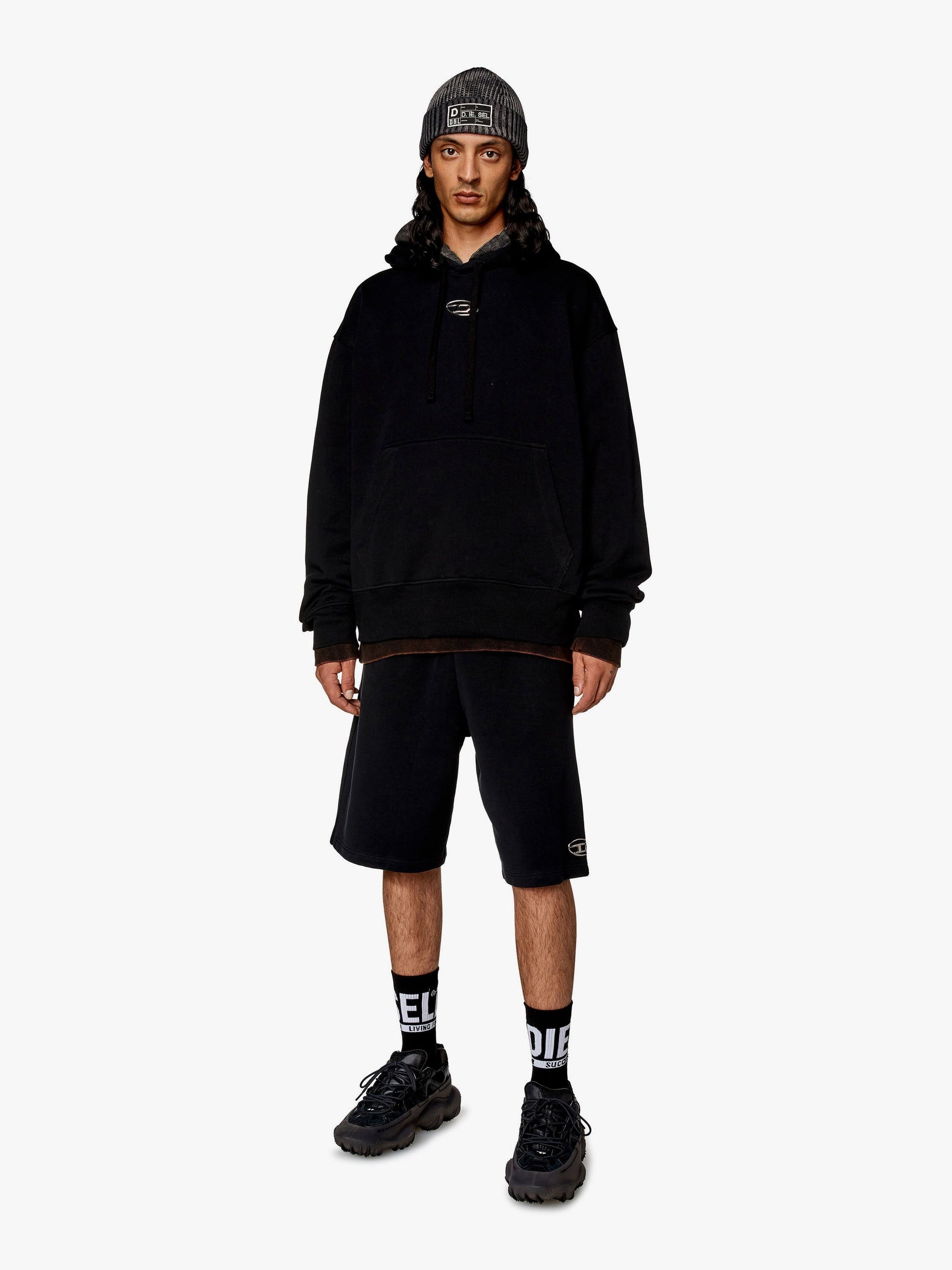 Diesel S-macs mikina z bio bavlny s předním logem