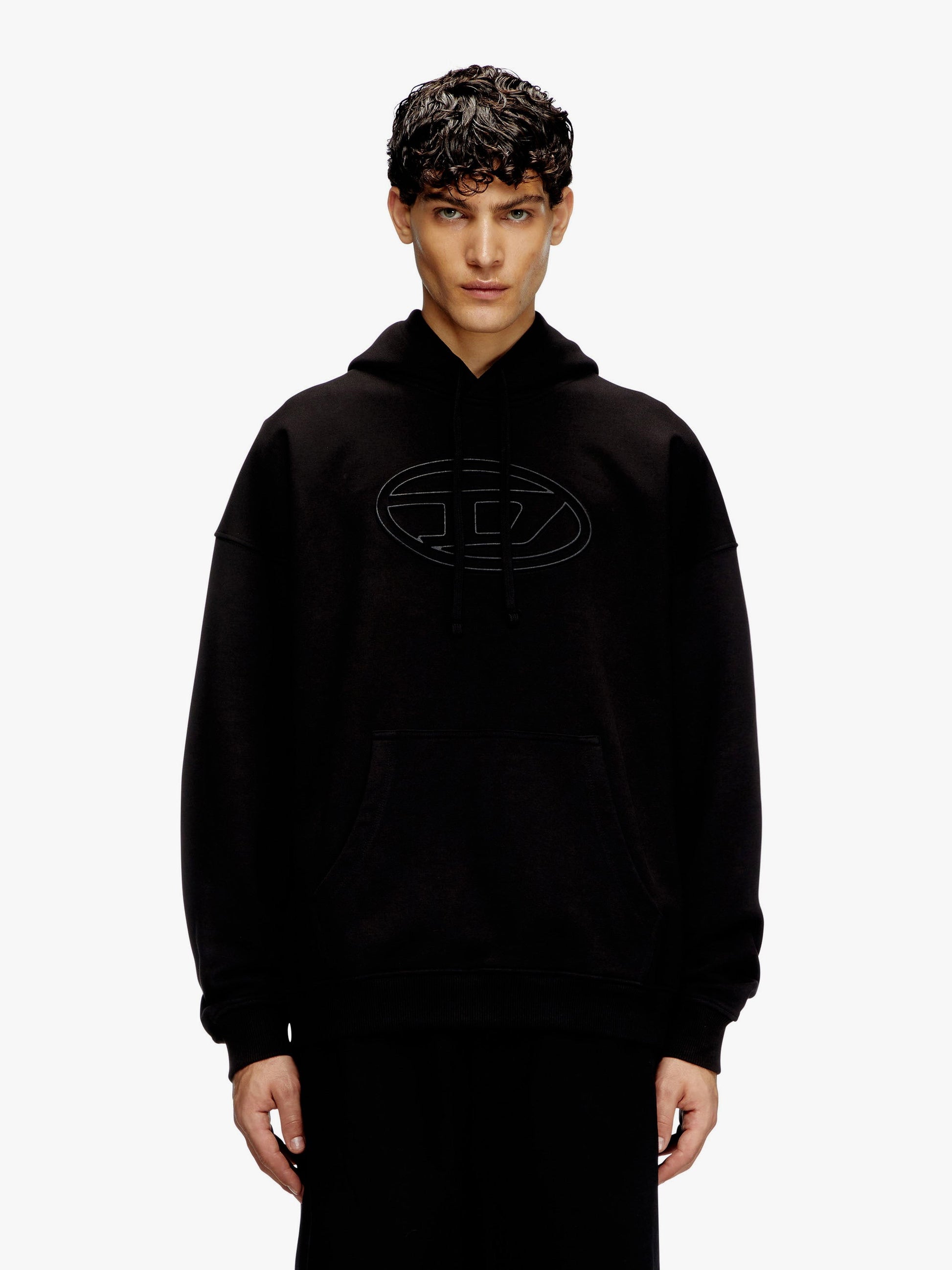 Diesel S-ummer bigoval mikina z bio bavlny s předním logem Oval-D