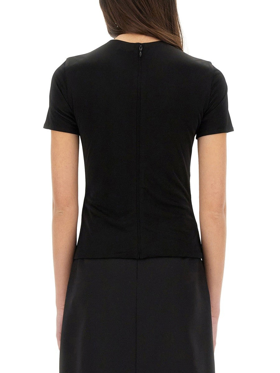 Versace "SAFETY PIN" CURLED TOP