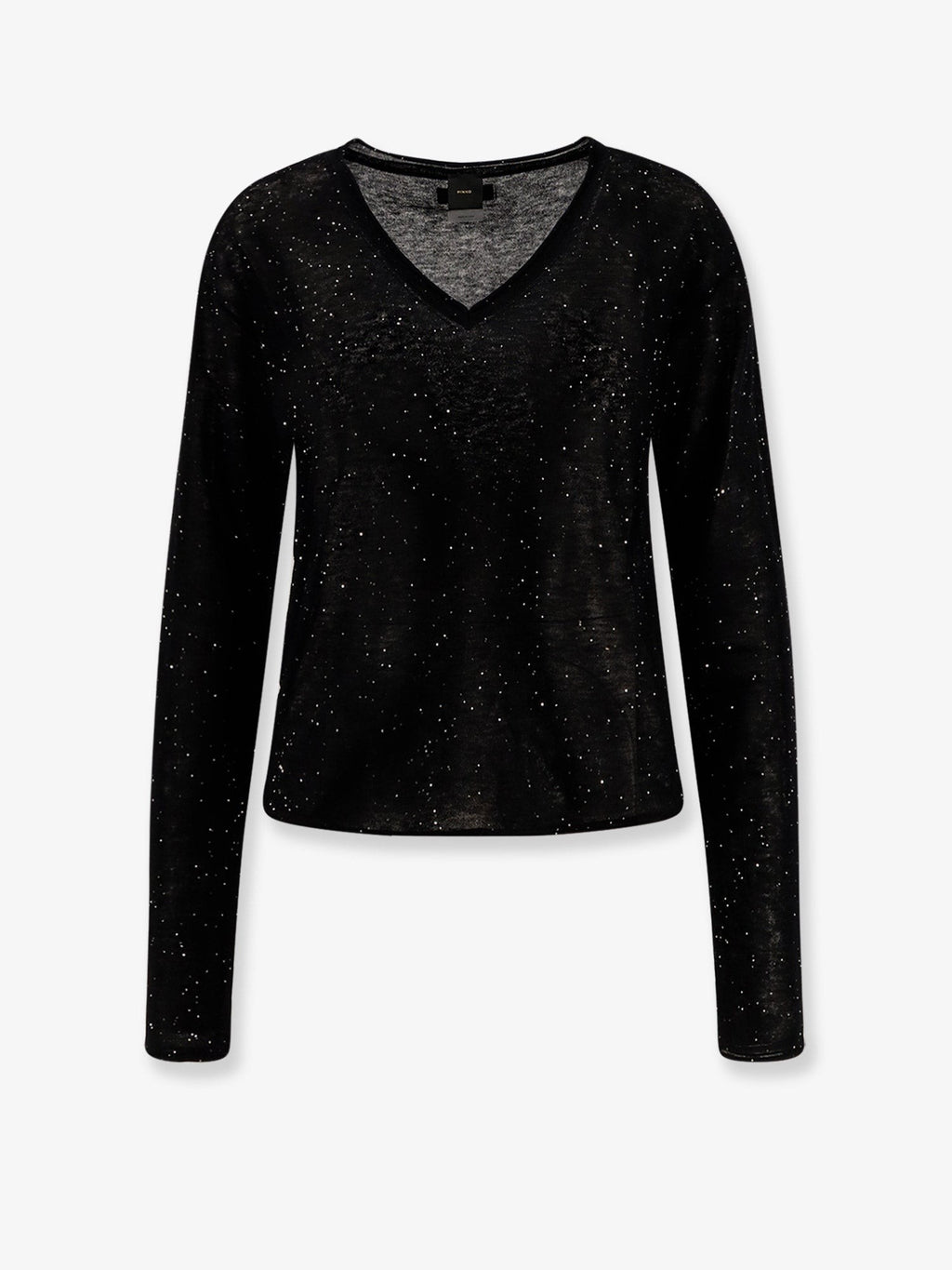 Pinko Salomone wool sweater with micro sequins