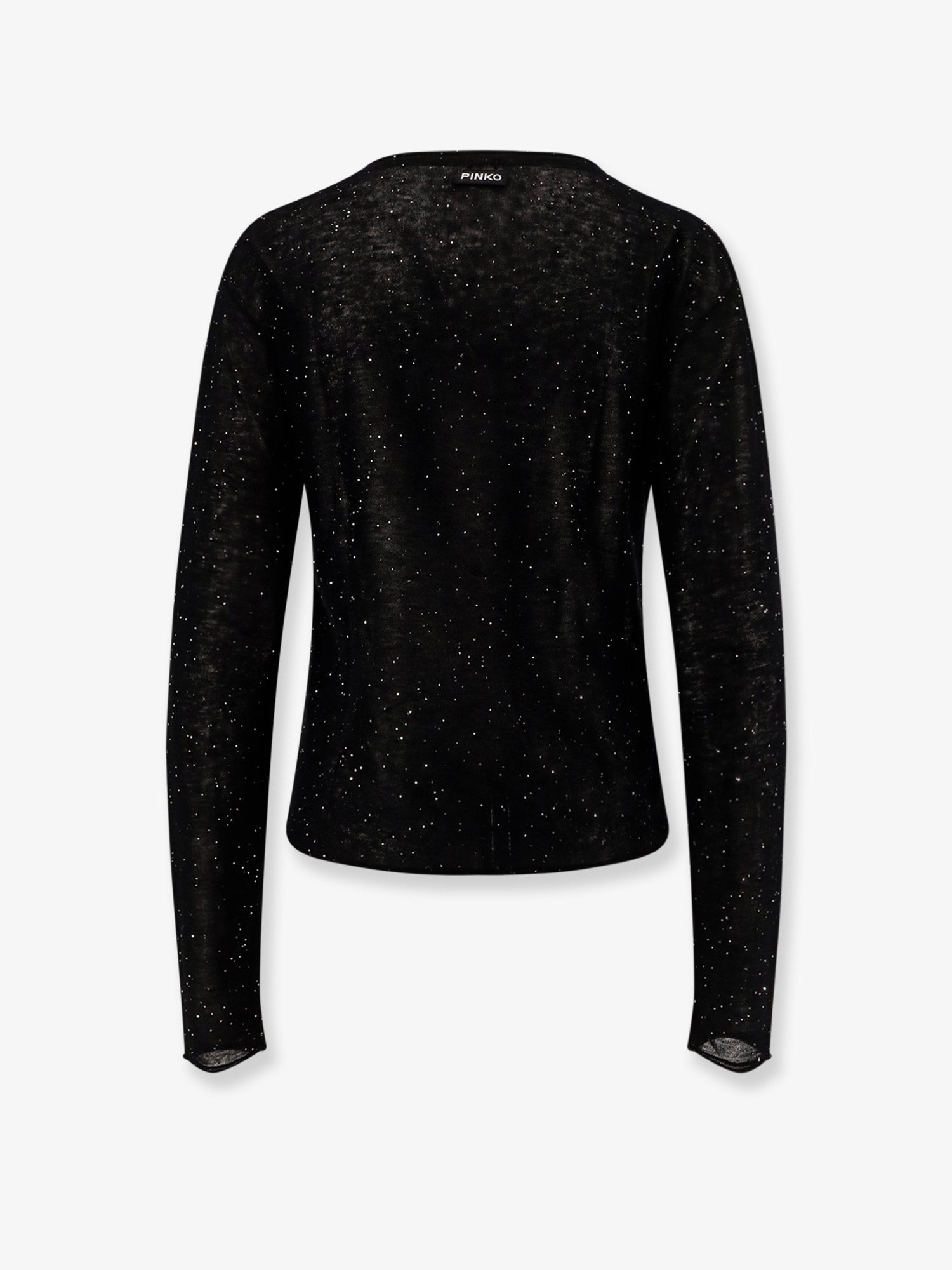 Pinko Salomone wool sweater with micro sequins