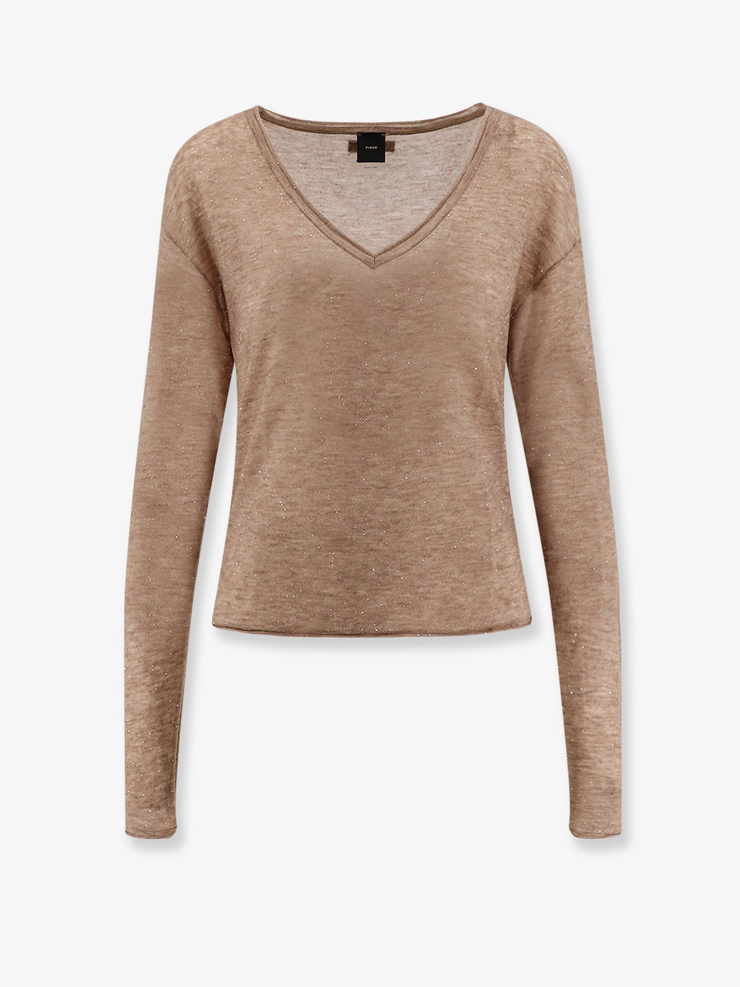 Pinko Salomone wool sweater with micro sequins