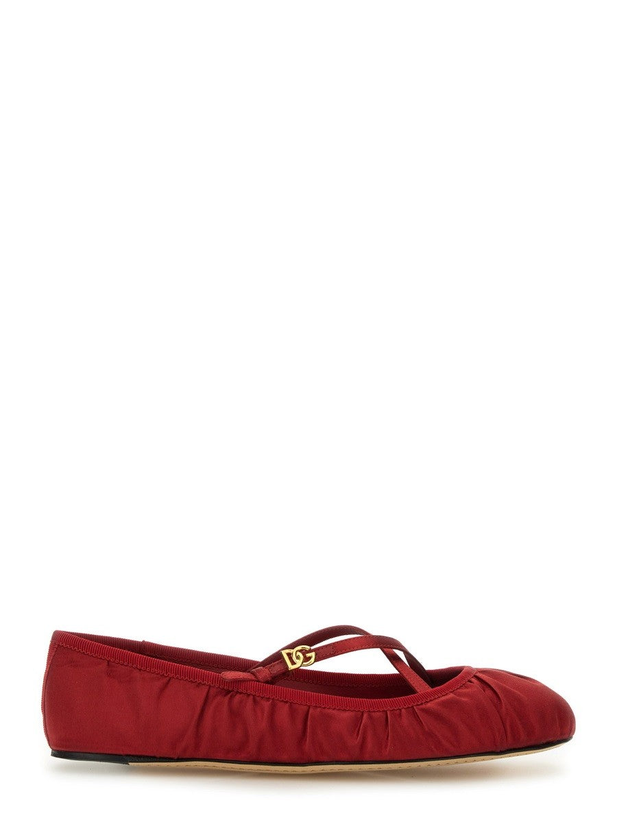 Dolce & Gabbana SATYNOWE BALERINY