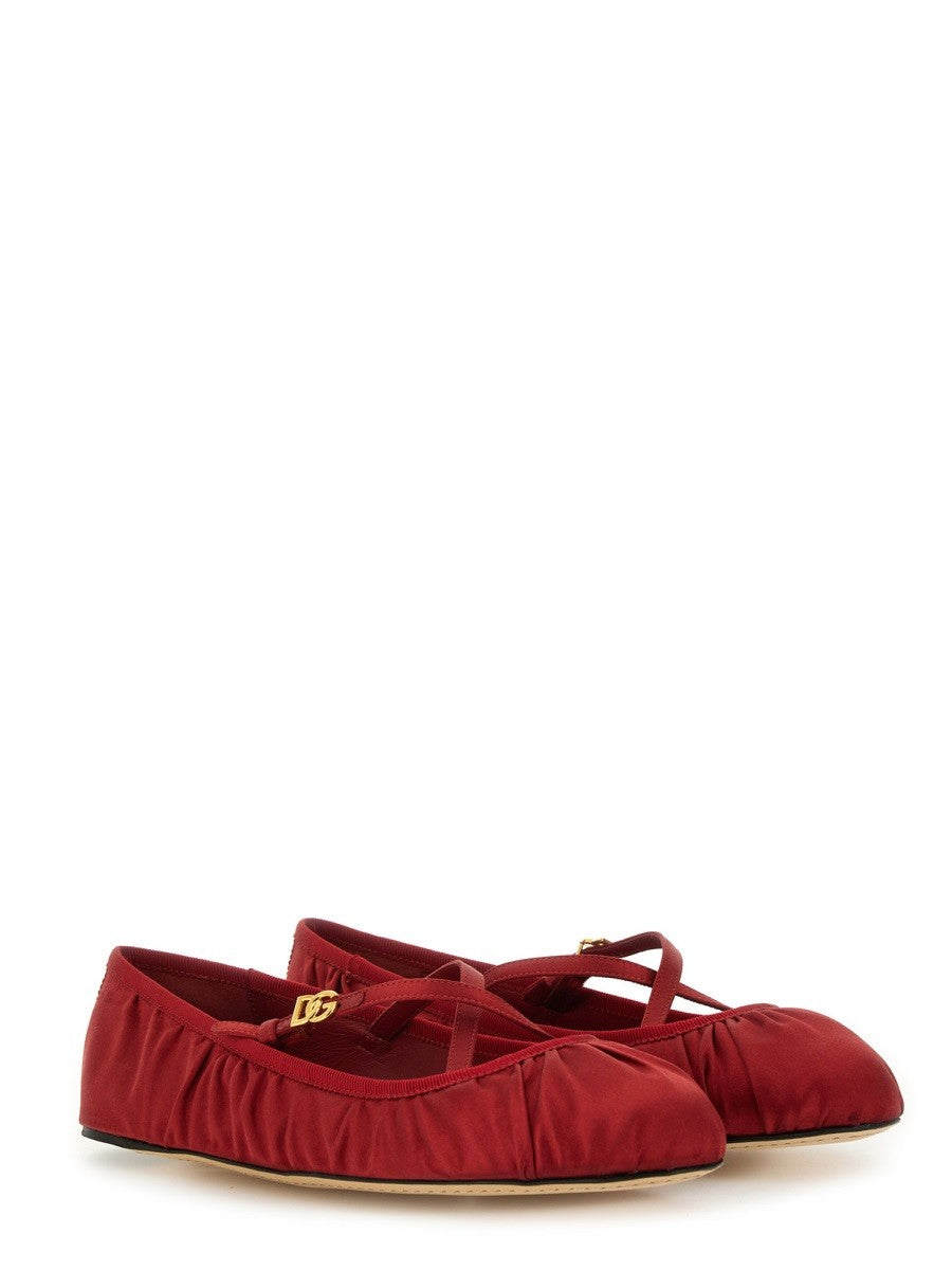 Dolce & Gabbana SATYNOWE BALERINY