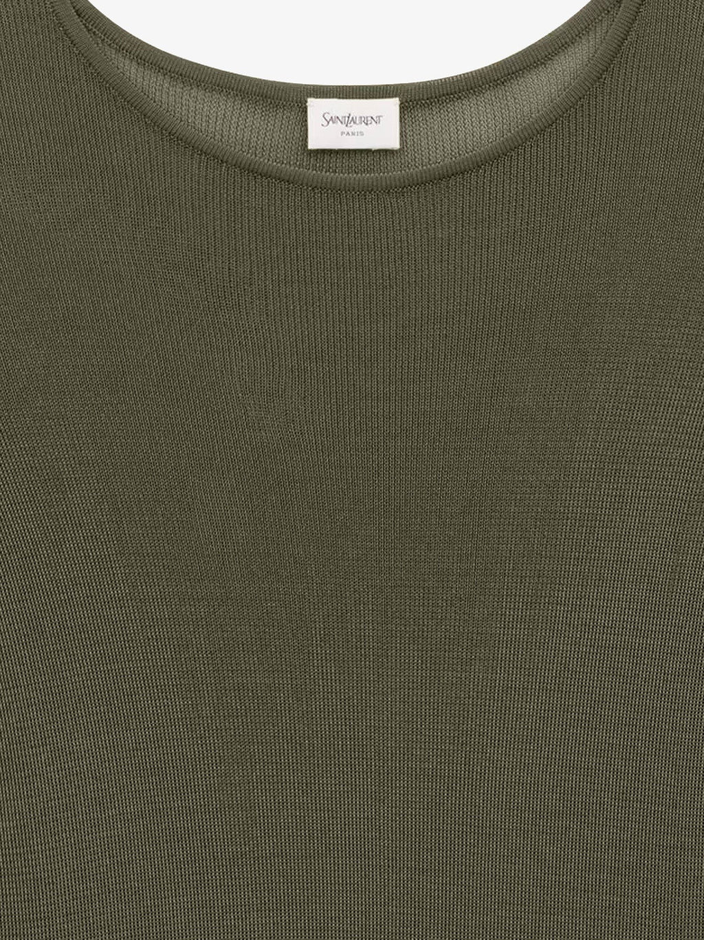 Saint Laurent pusiau permatomas sertifikuoto viskozės megztas viršutinis drabužis