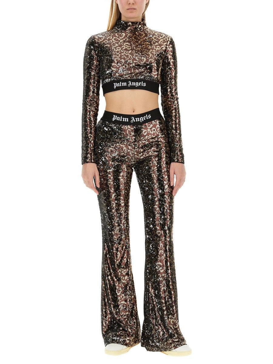 Palm Angels SEQUINED TOP