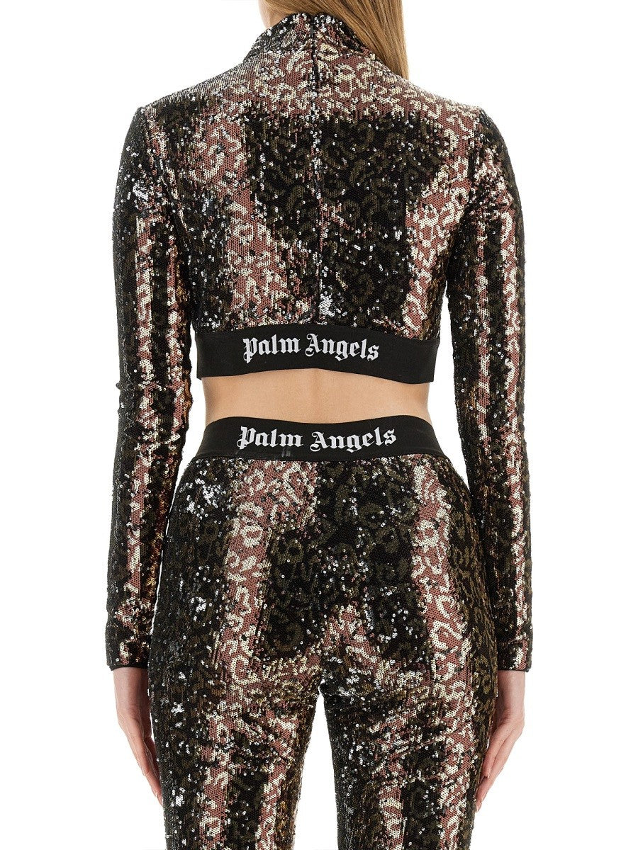 Palm Angels SEQUINED TOP