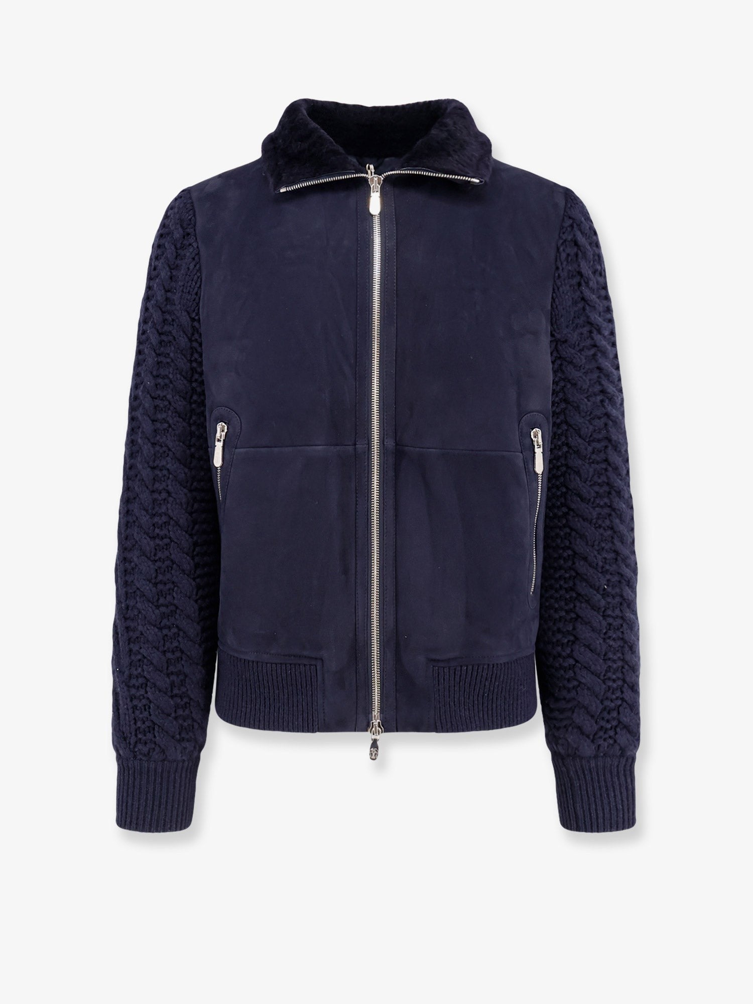 Brunello Cucinelli Sheepskin and cashmere padded jacket