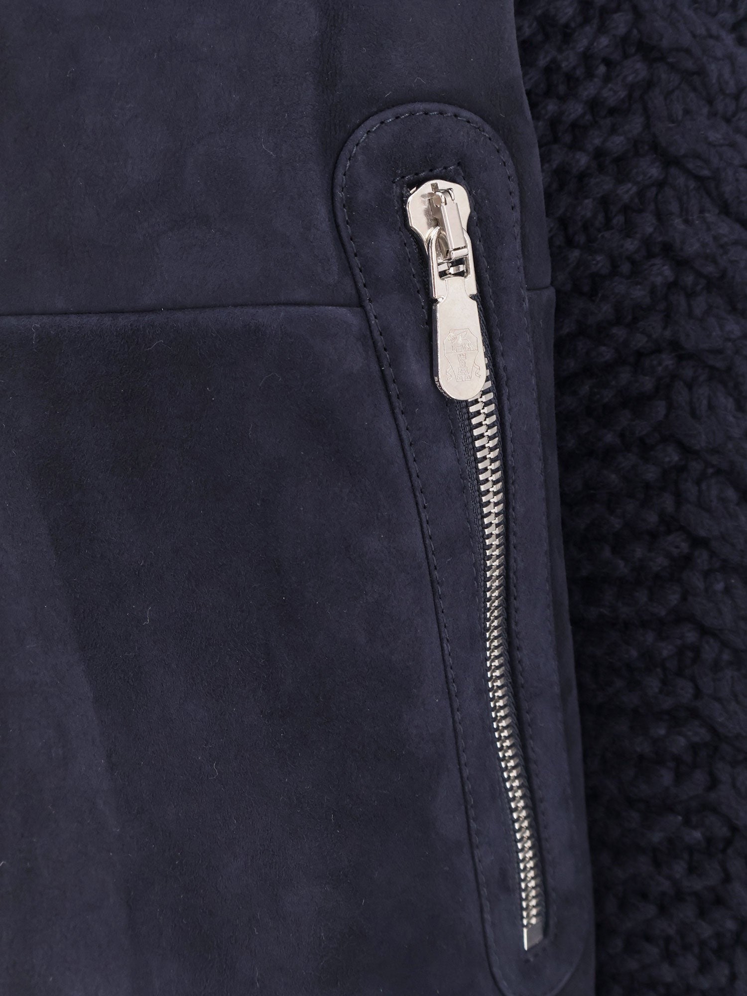 Brunello Cucinelli Sheepskin and cashmere padded jacket