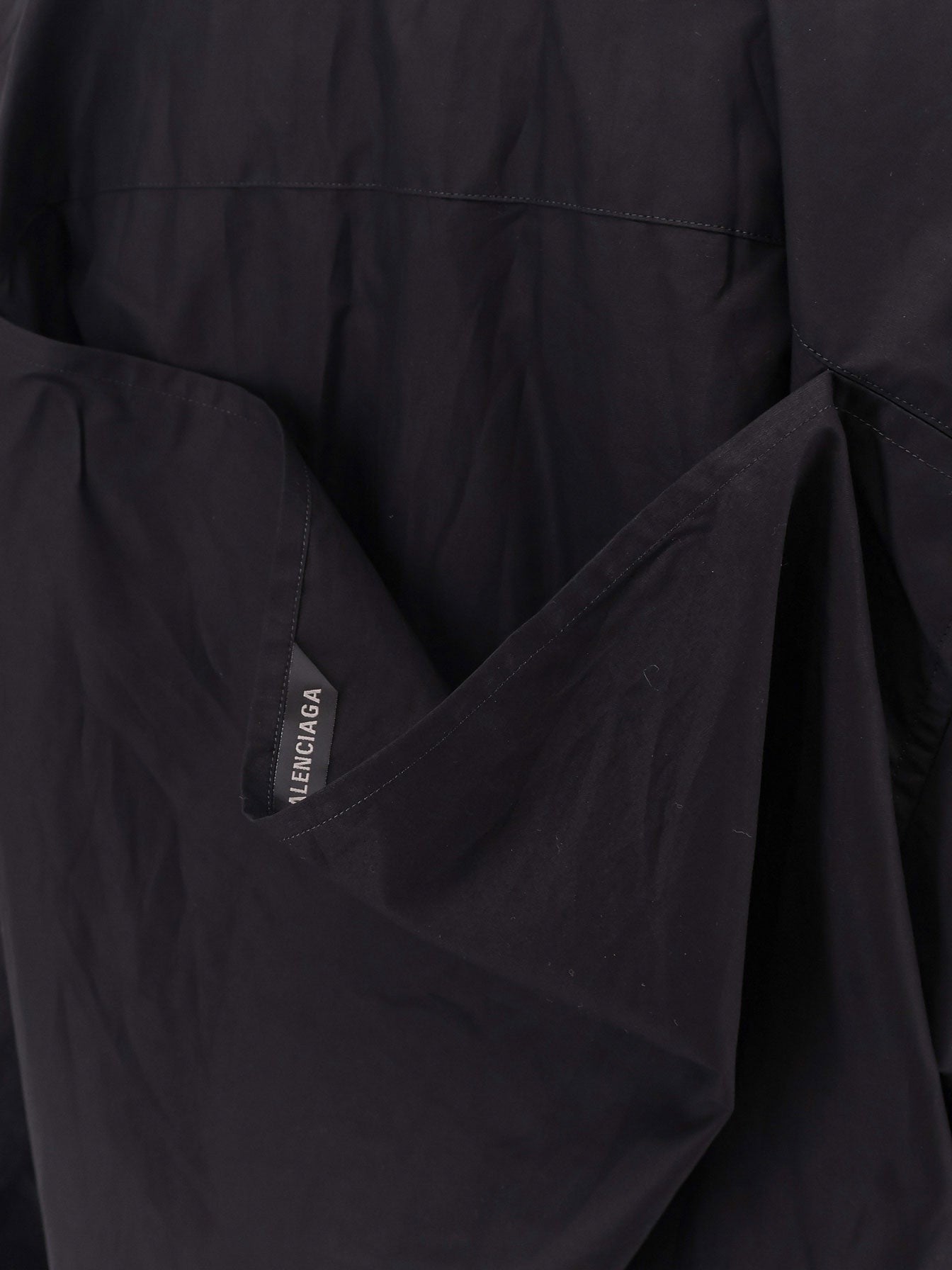 Balenciaga Kjole i bomull med skjorteeffekt