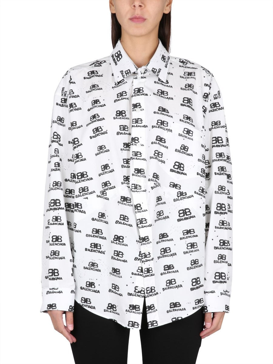 Balenciaga SHIRT SWING HAND DRAWN BB ICON