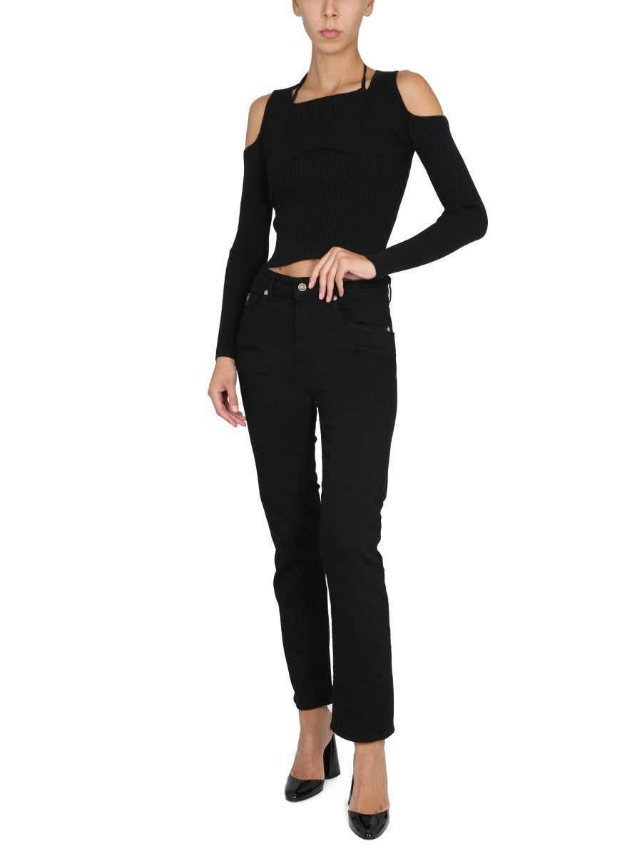 Versace Jeans Couture SHIRT MIT FREIEN SCHULTERN