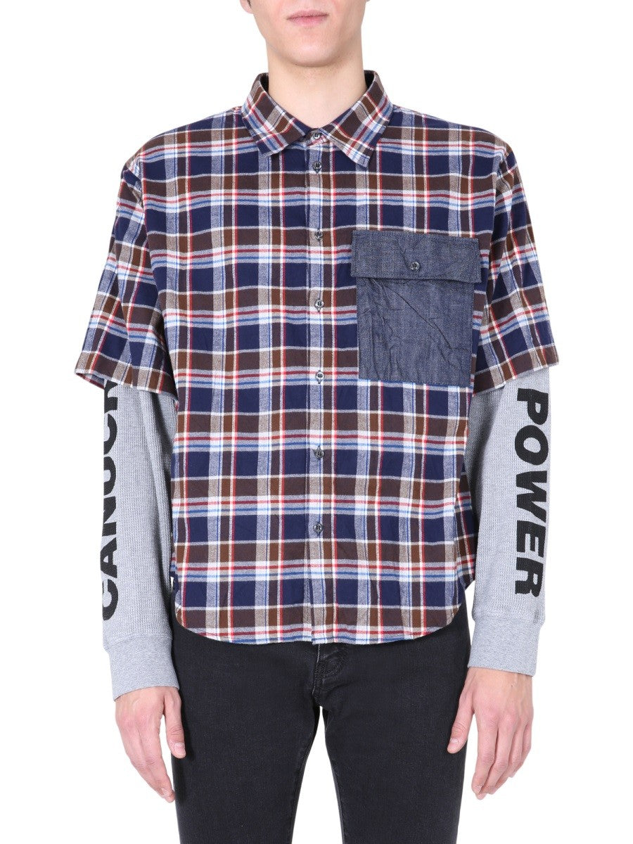 Dsquared2 SHIRT WITH DOUBLE SLEEVES