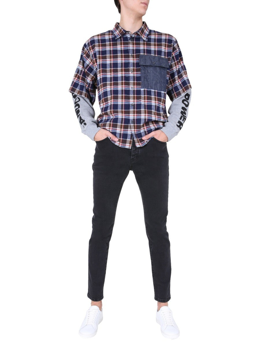 Dsquared2 SHIRT WITH DOUBLE SLEEVES
