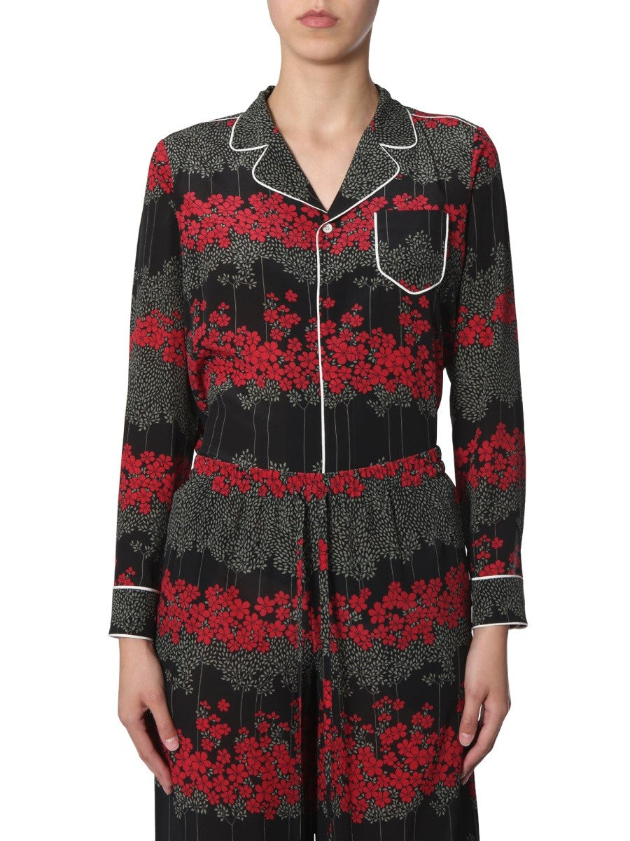 Red Valentino SHIRT WITH DREAMING PEONY PRINT