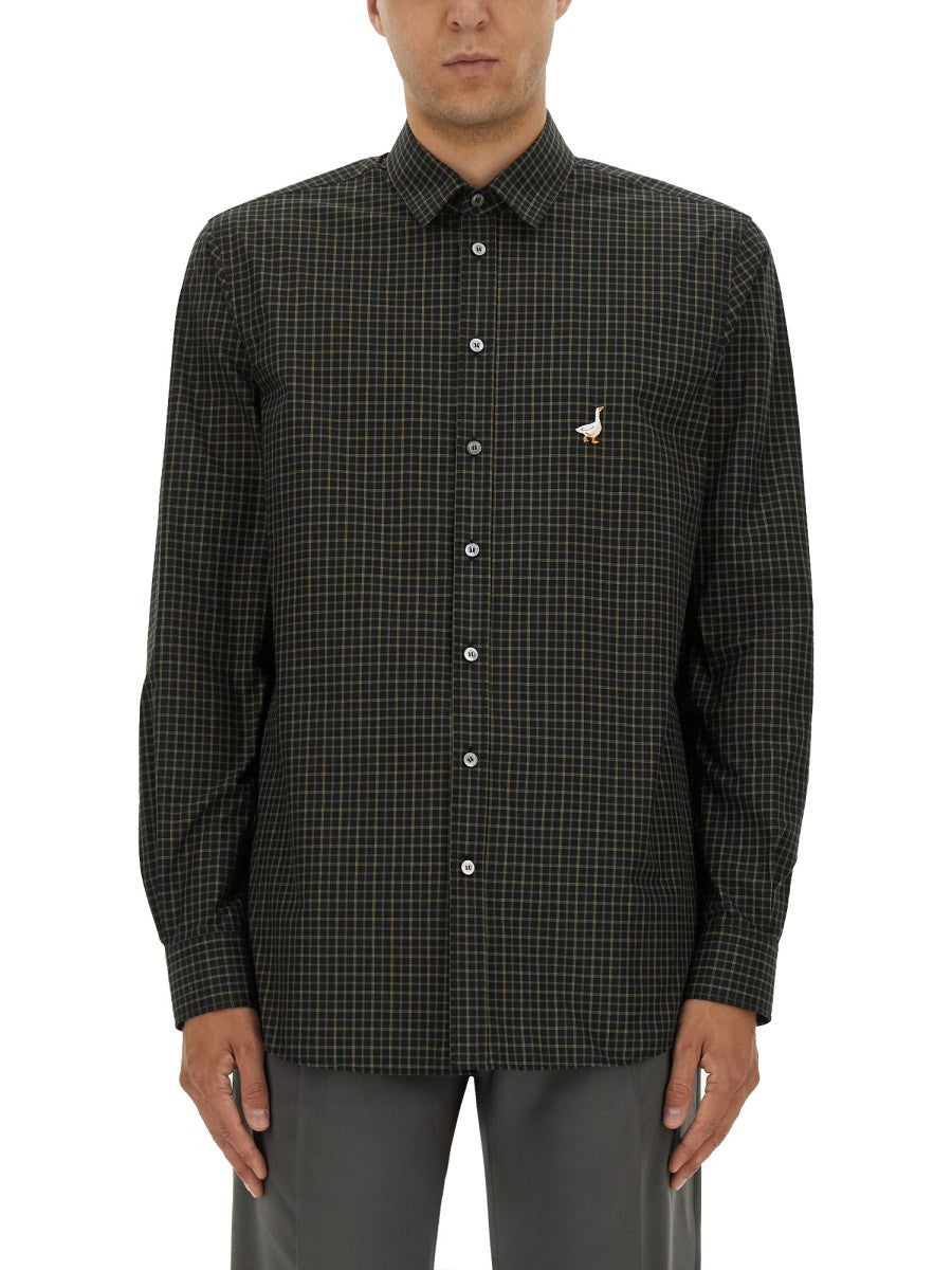Moschino SHIRT WITH GOOSE EMBROIDERY