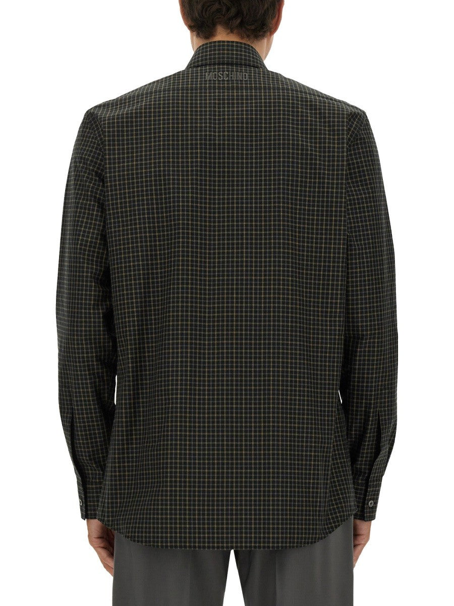 Moschino SHIRT WITH GOOSE EMBROIDERY