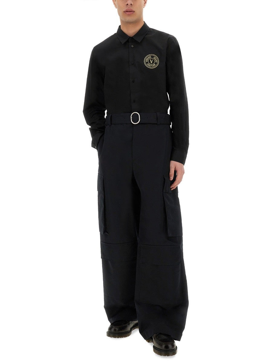 Versace Jeans Couture SHIRT WITH V-EMBLEM