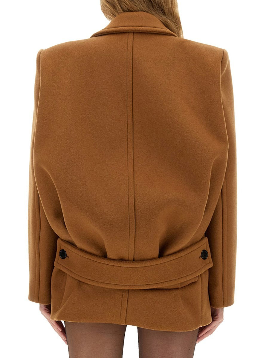 Saint Laurent SHORT WOOL COAT