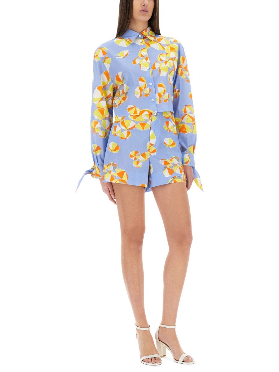 ショートパンツ Moschino Jeans Shorts Beach Umbrellas Moschino Jeans SHORTS 
