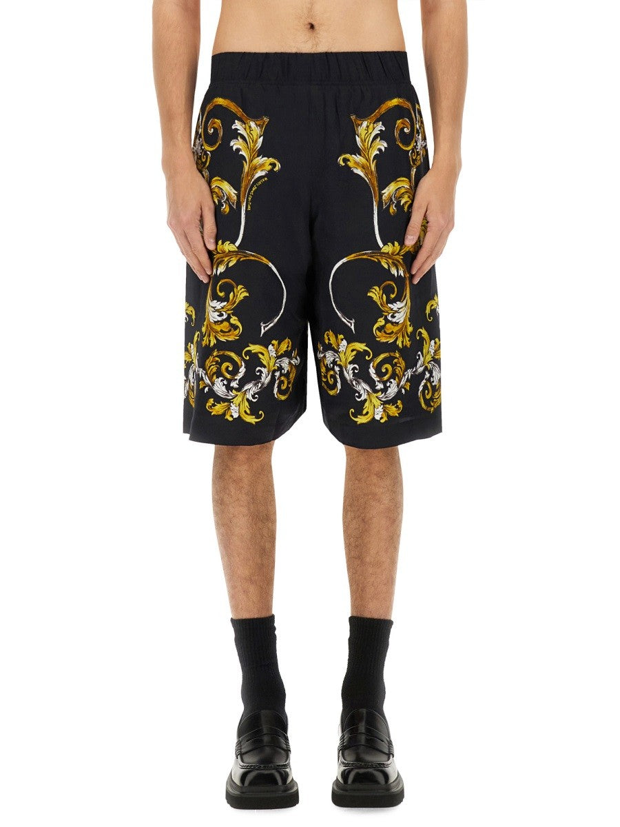 Versace Jeans Couture SHORTS MED BAROQUE OUTLINE-TRYKK
