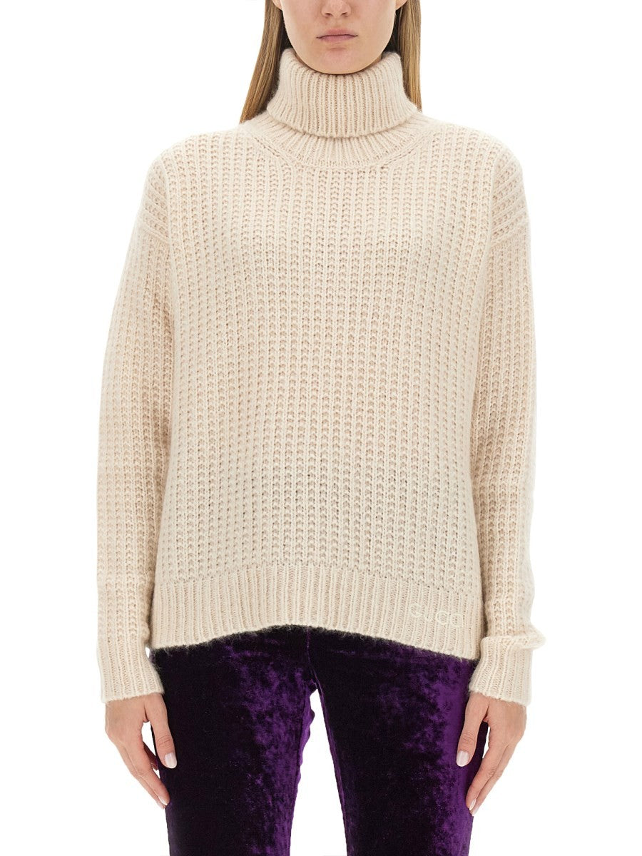 Gucci SILK AND CASHMERE TURTLENECK SWEATER