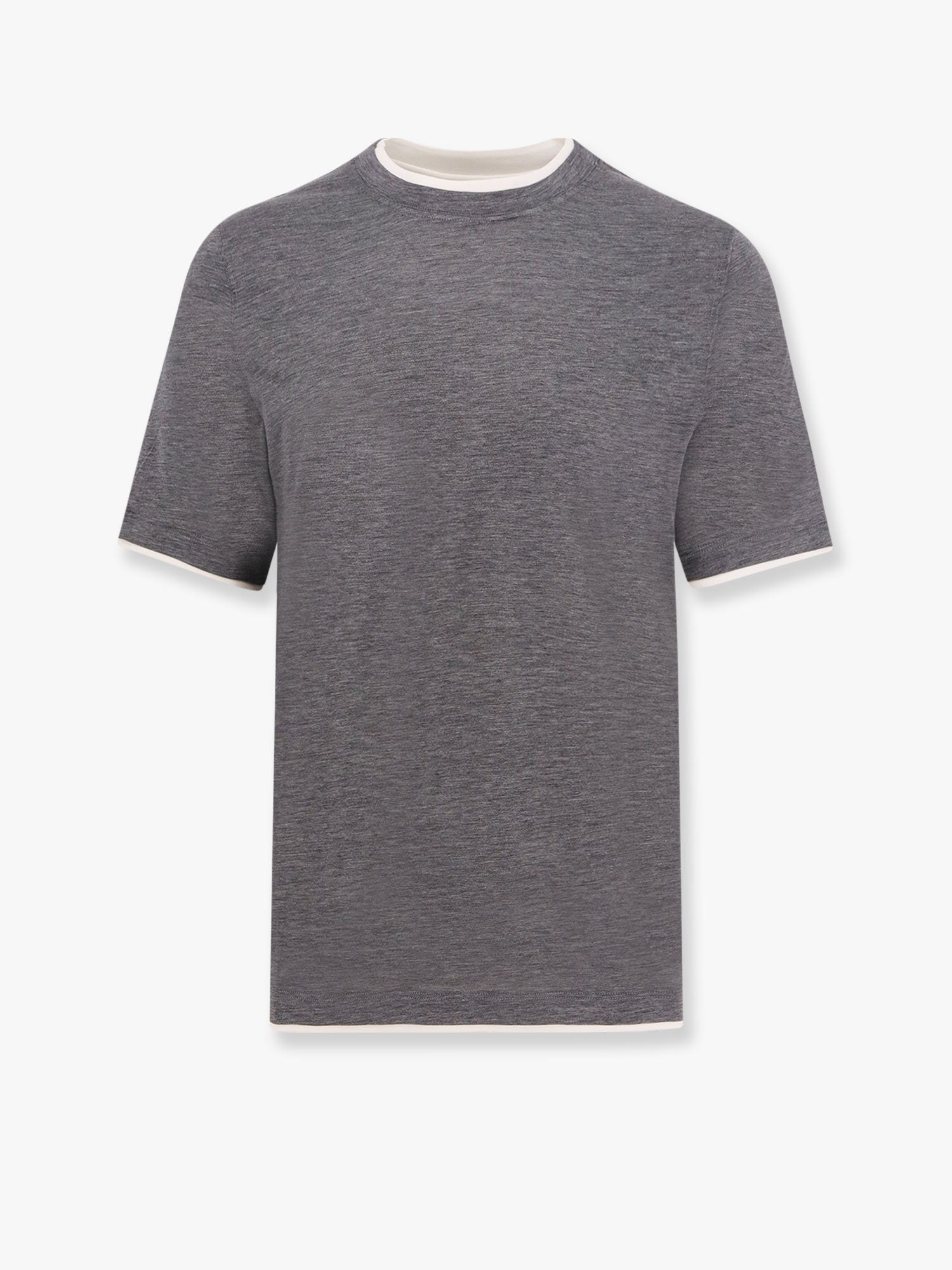 Brunello Cucinelli T-Shirt aus Seide und Baumwolle