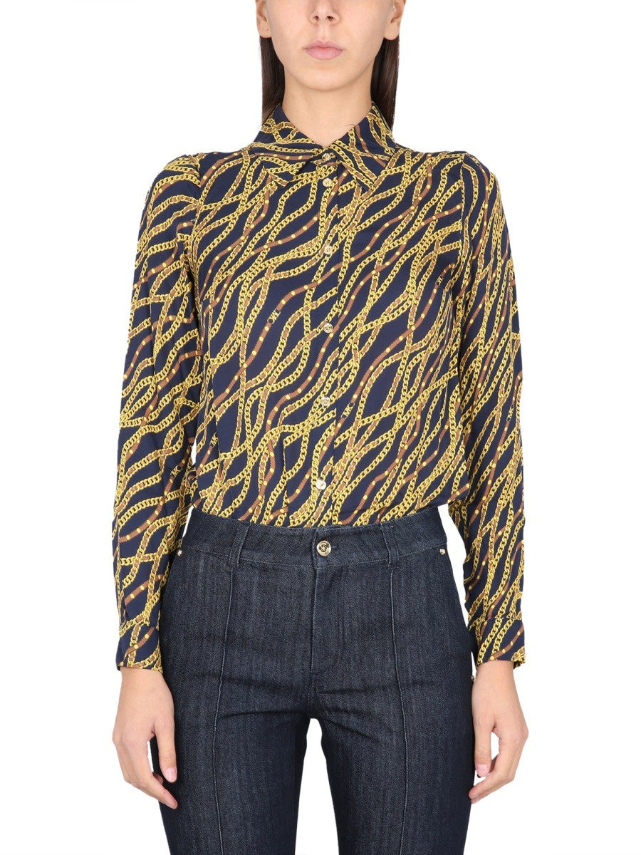 Michael By Michael Kors SILK BLEND SHIRT