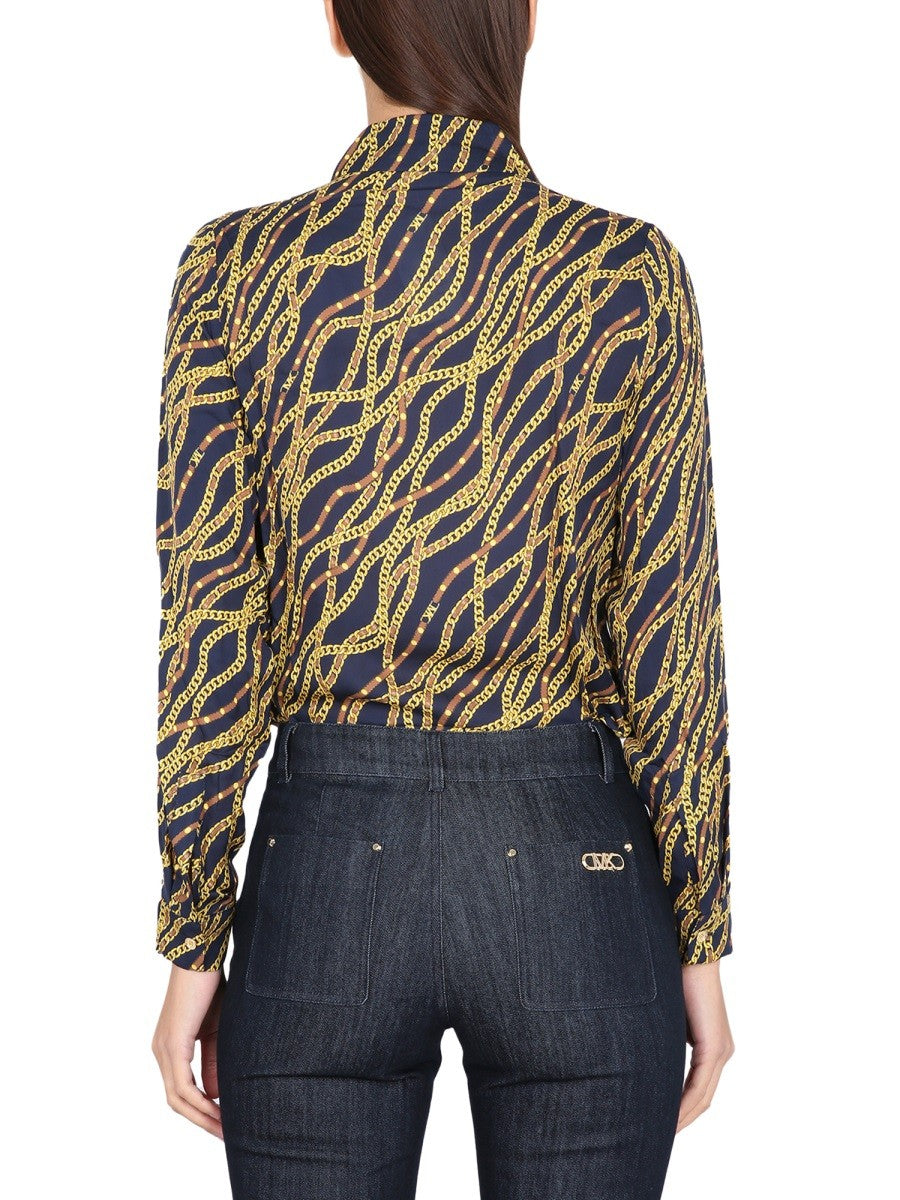 Michael By Michael Kors SILK BLEND SHIRT