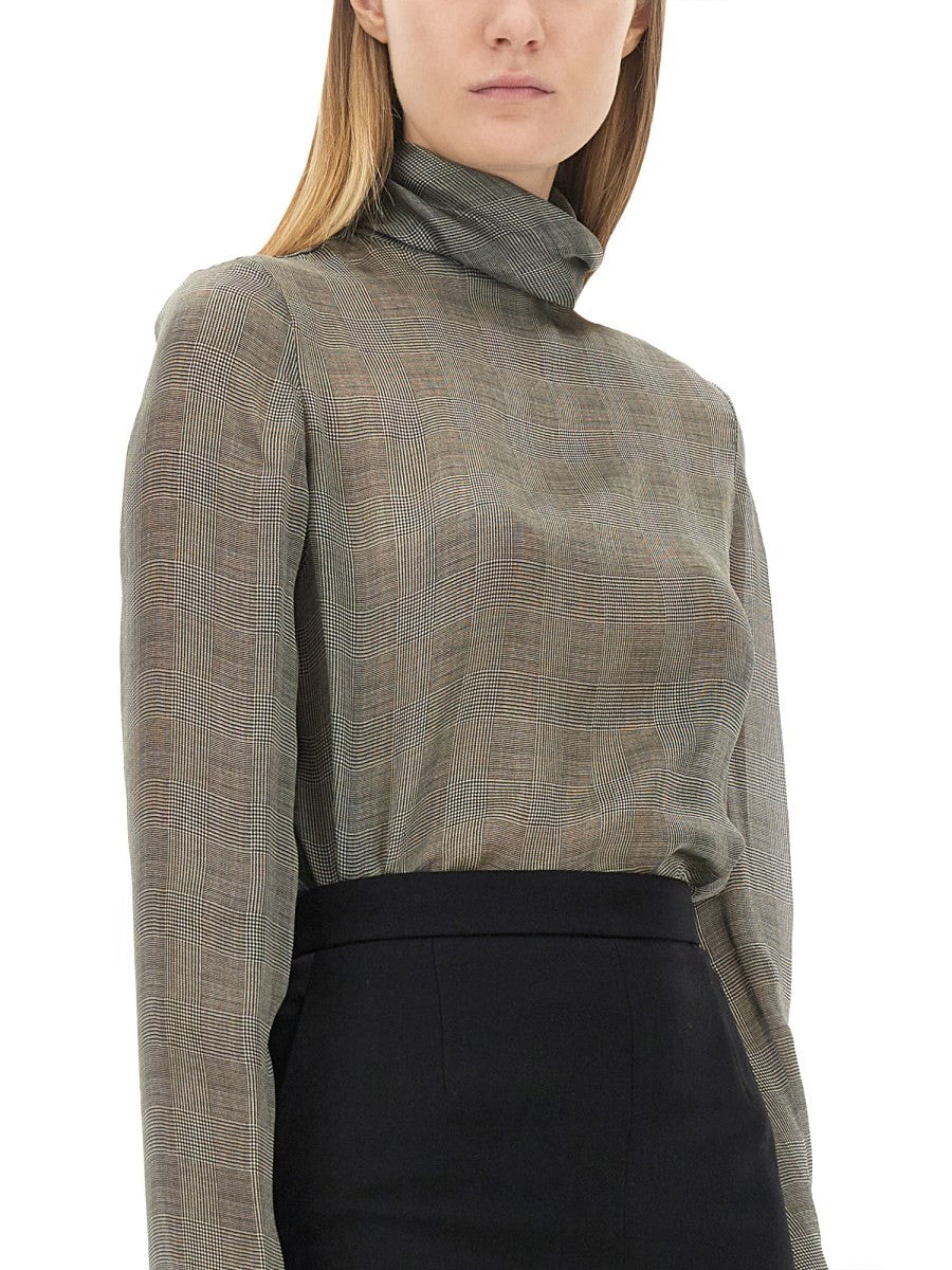 Saint Laurent ŠILKINĖ CHARMEUSE PALAIDINĖ SU GOLFU