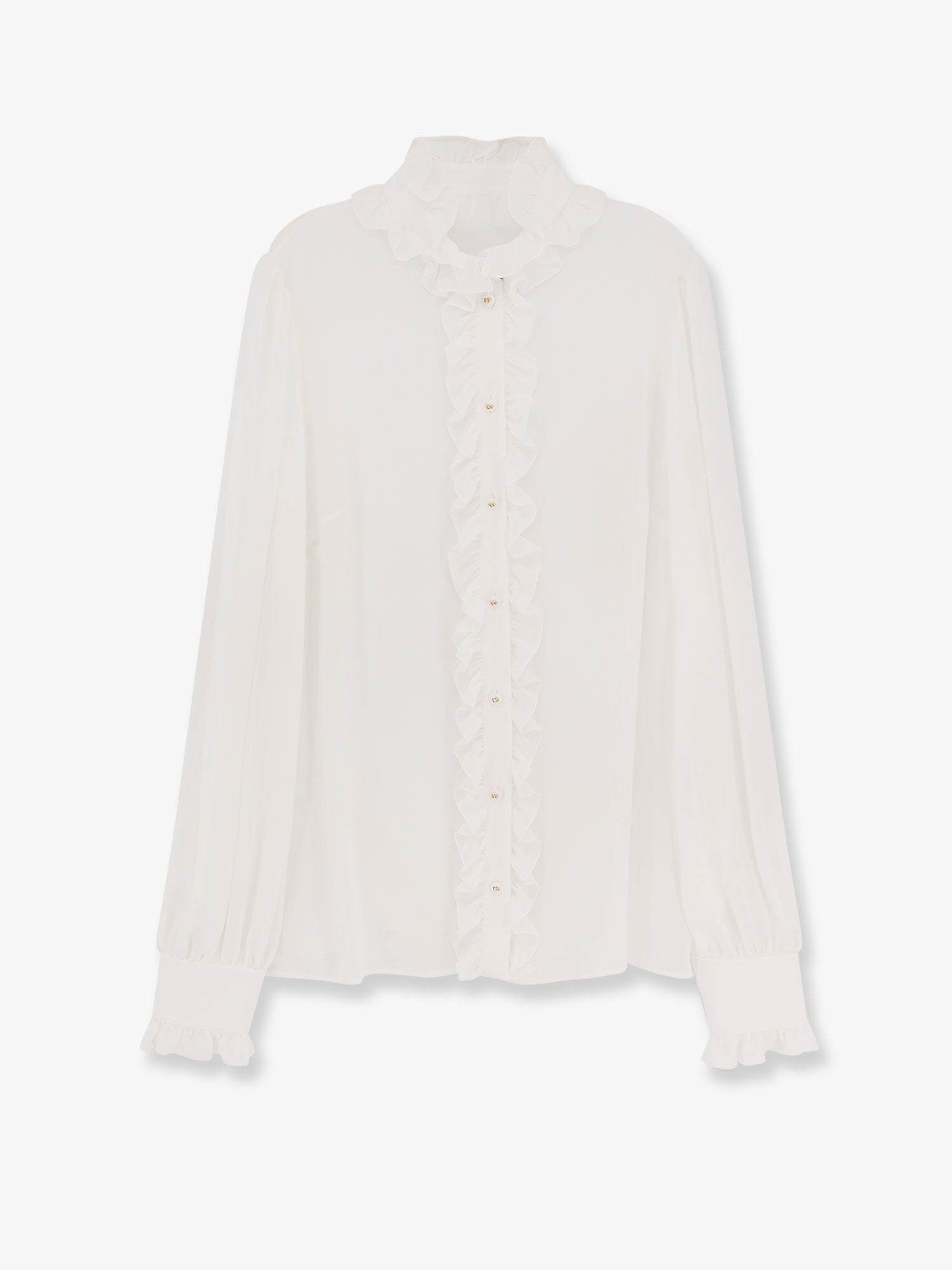 Dolce & Gabbana Silk shirt with rouches detail