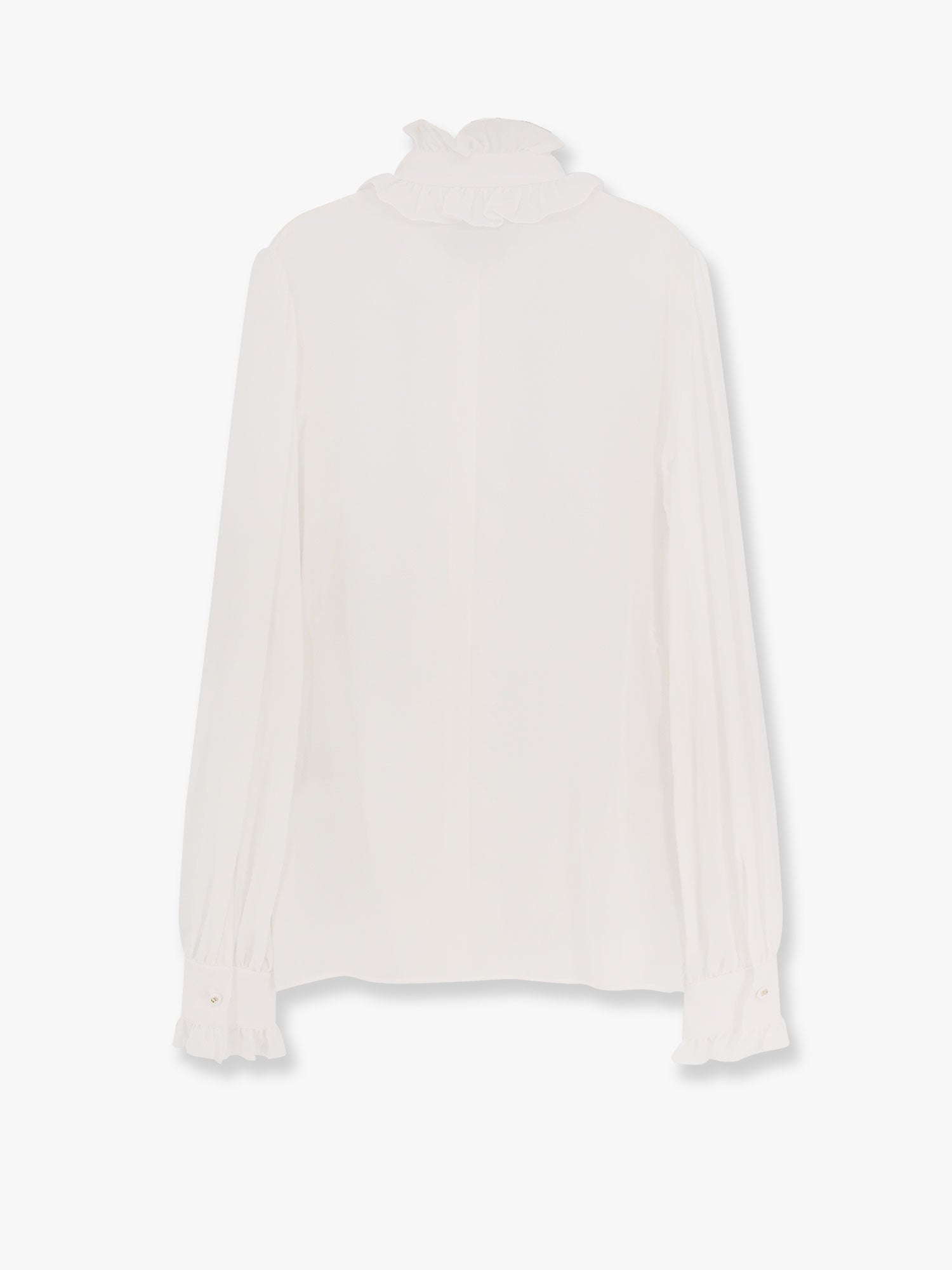 Dolce & Gabbana Silk shirt with rouches detail