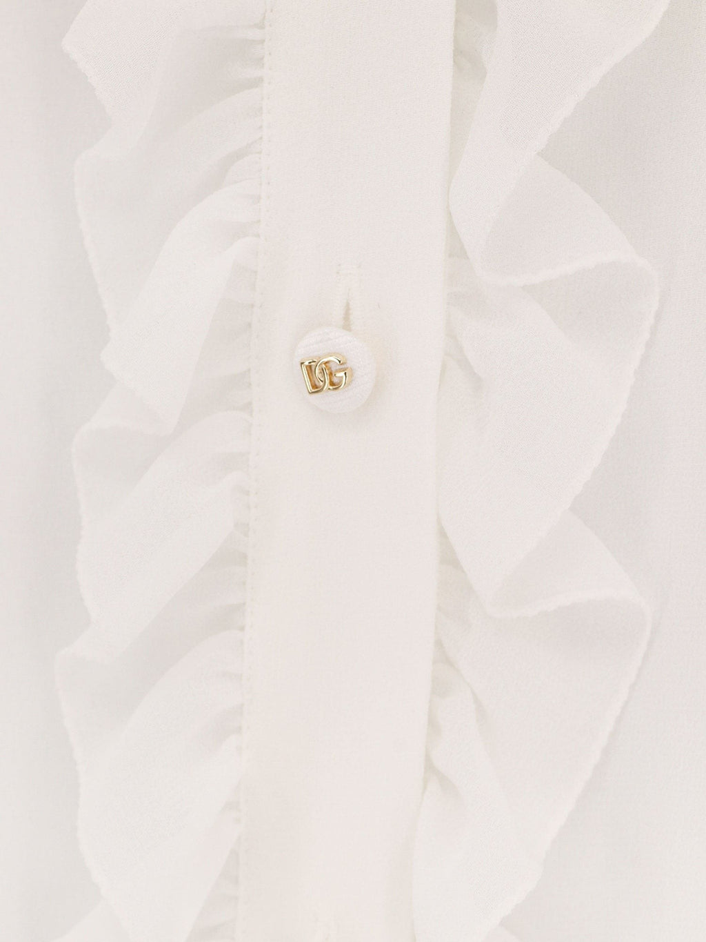 Dolce & Gabbana Silk shirt with rouches detail