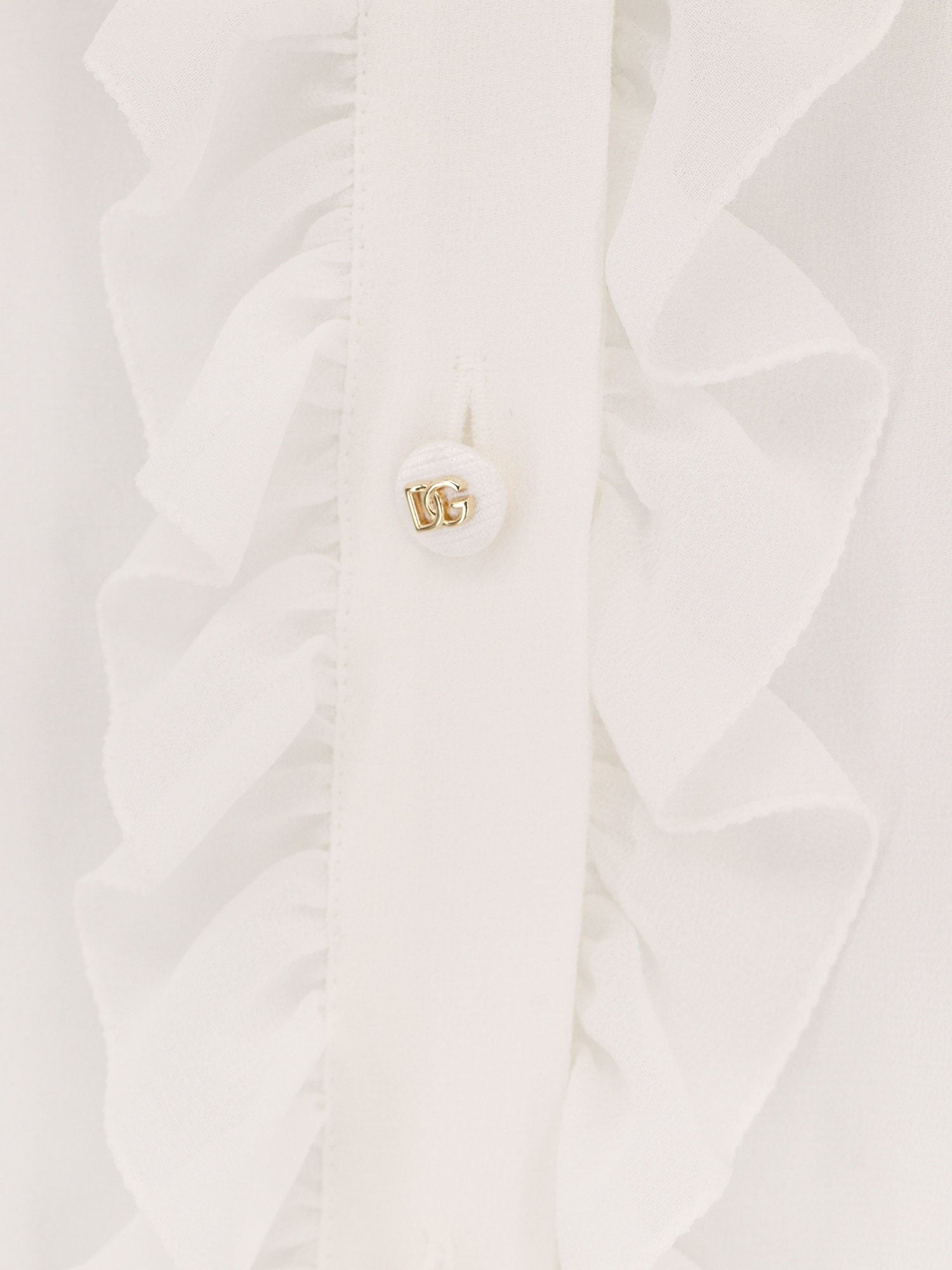 Dolce & Gabbana Silk shirt with rouches detail