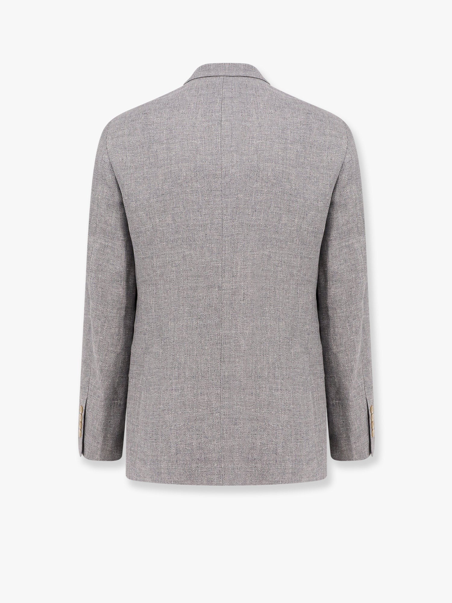 Brunello Cucinelli Single-breasted linen blend blazer