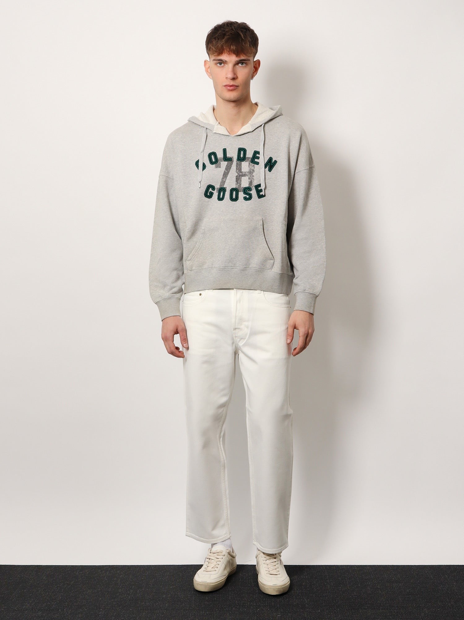 Golden Goose Deluxe Brand Skate white denim trouser