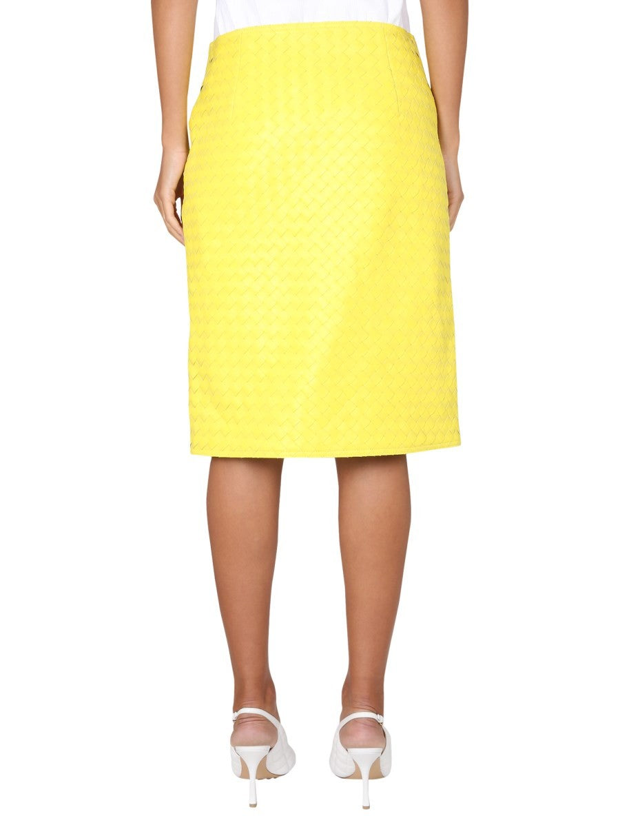 Bottega Veneta SKIRT WITH WOVEN PATTERN