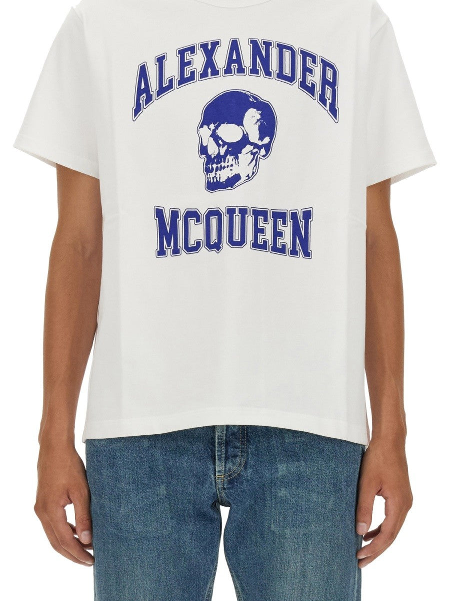 Alexander Mcqueen MARŠKINĖLIAI SU KAUKOLĖS LOGOTIPU